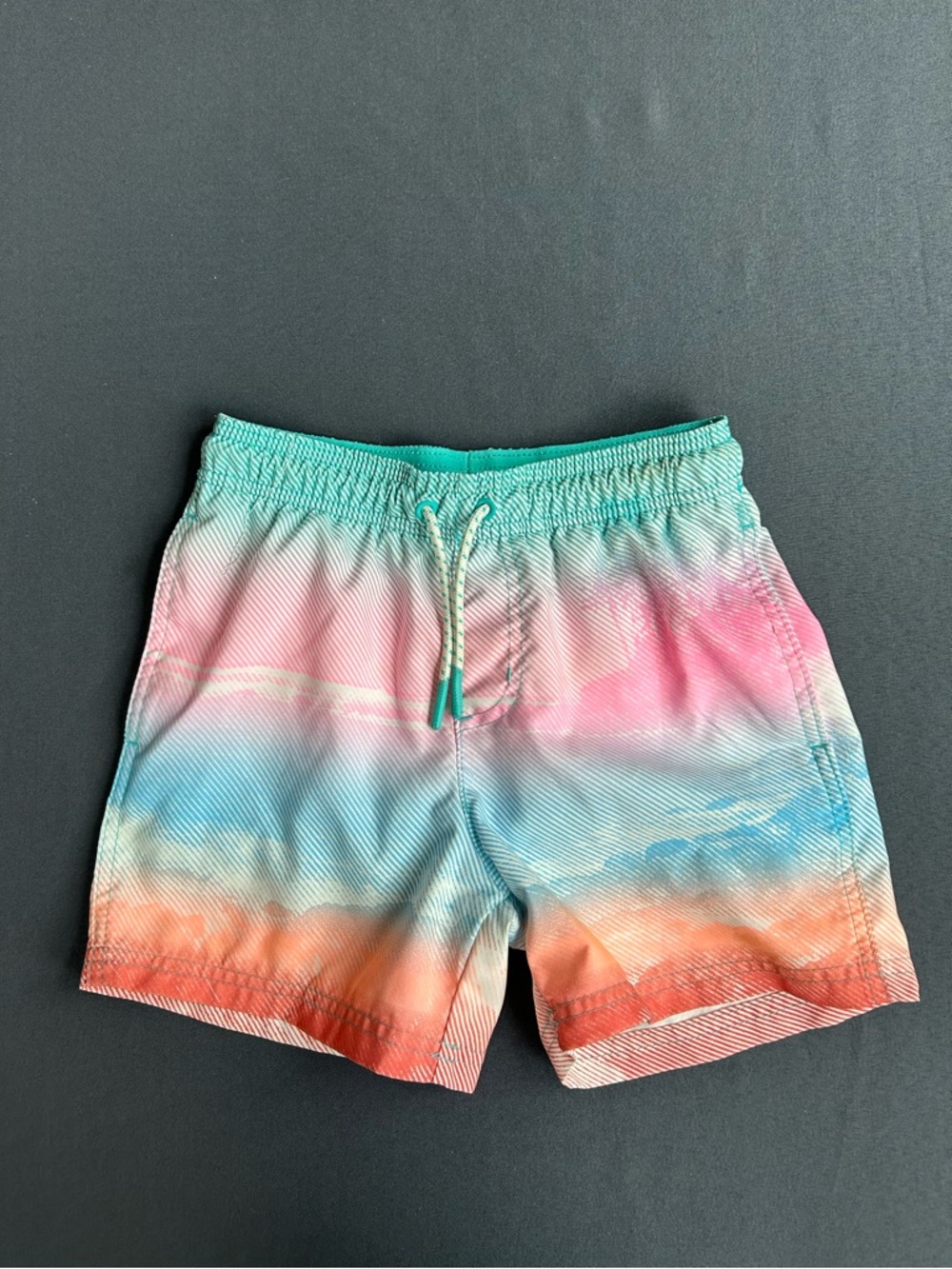 Cat & Jack boys' Ombre Swim Shorts Trunks Medium (8)